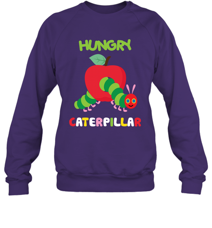 Hungry Caterpillar Funny Shirt Sweatshirt Sweatshirt Purple
