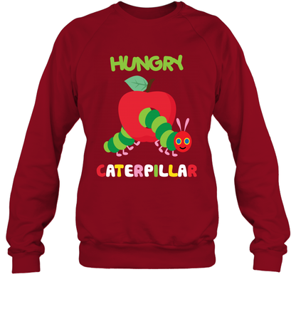 Hungry Caterpillar Funny Shirt Sweatshirt Sweatshirt Cardinal Red