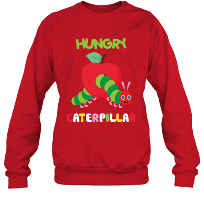 Hungry Caterpillar Funny Shirt Sweatshirt Sweatshirt Red