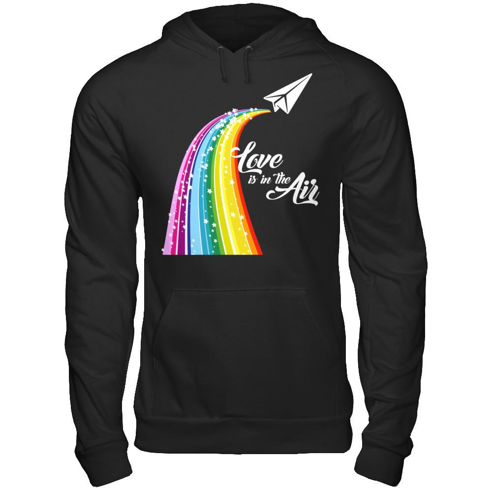 Love Is In The Air T-shirt Gildan - Pullover Hoodie Black