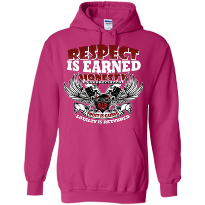 Motor T-shirt Trust Is Gained Loyalty Is Returned Heliconia