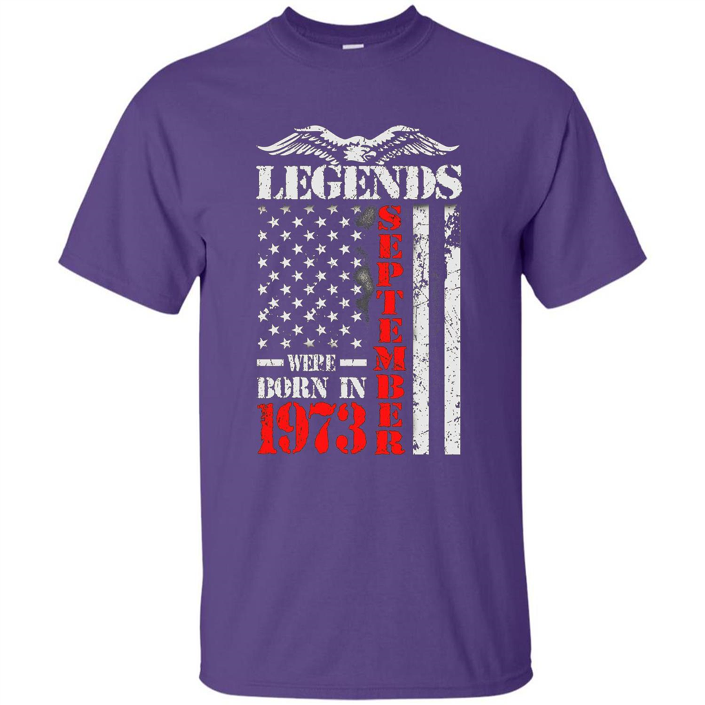 Legends Were Born In September 1973 T-shirt Purple