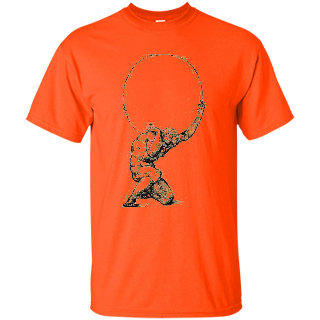 Atlas Greek Mythology Greece T-Shirt Orange