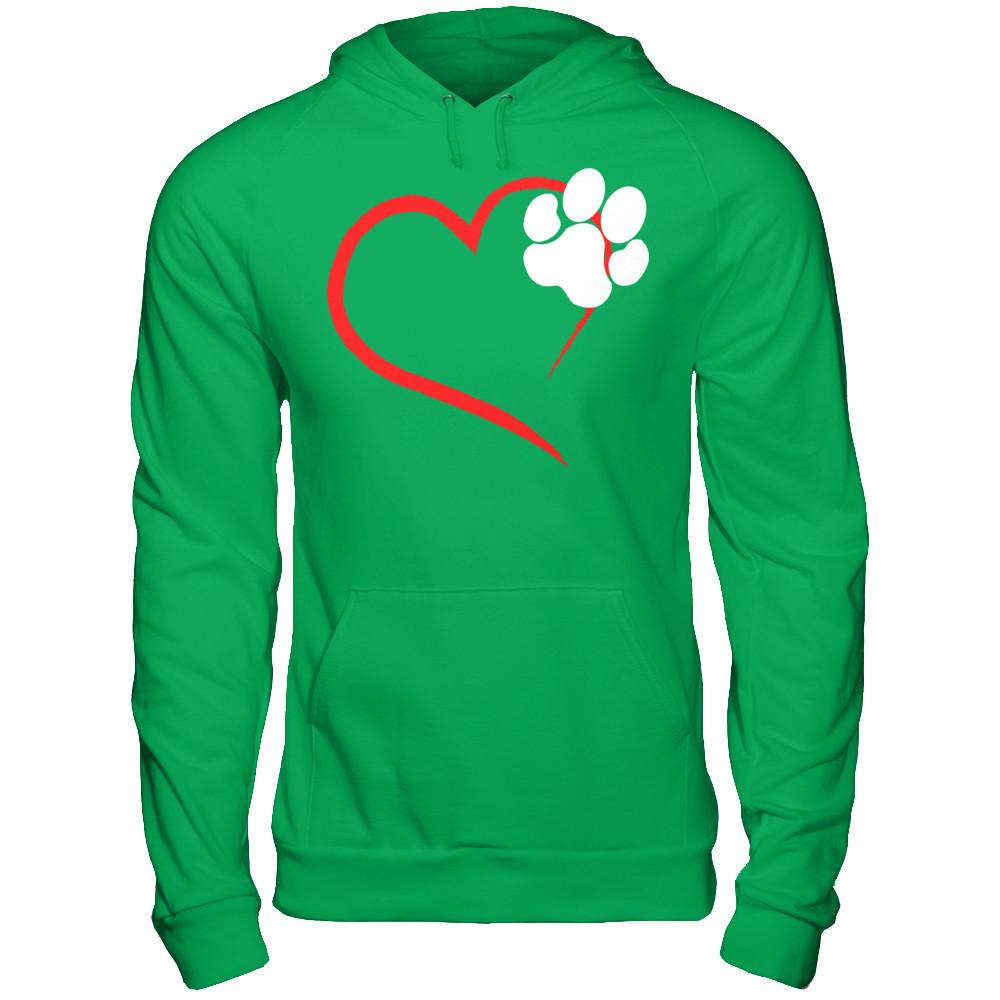 I Love Dogs T-shirt Gildan - Pullover Hoodie Irish Green