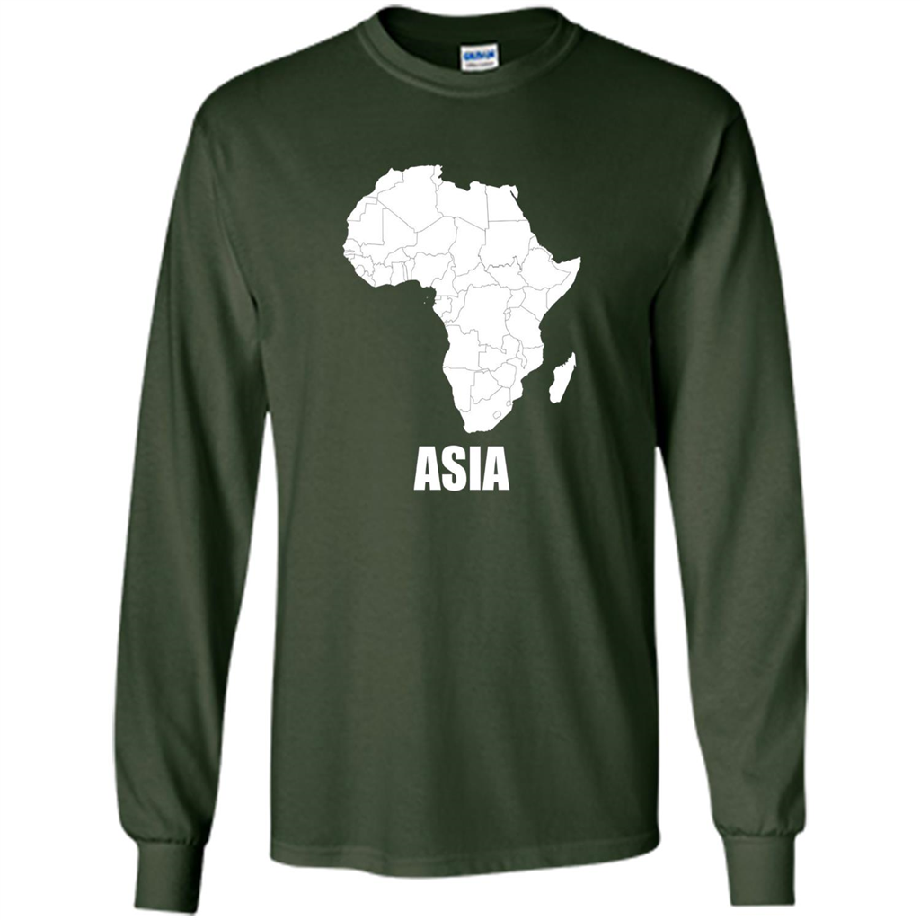 Africa Asia Funny t-shirts - Humor T-shirts Forest Green