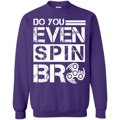 Fidget Spinner T-shirt Do You Even Spin Bro Orange