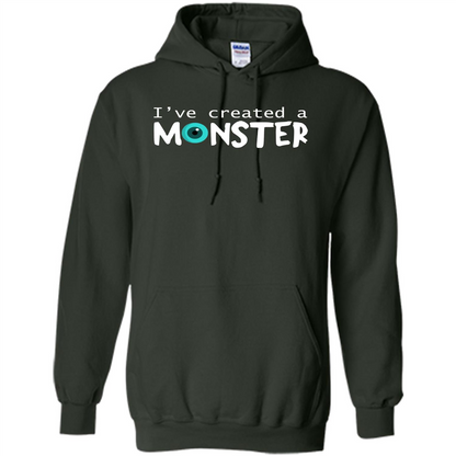 Daddy Son Matching T-shirt I Created A Monster Forest Green
