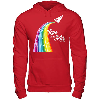 Love Is In The Air T-shirt Gildan - Pullover Hoodie Red