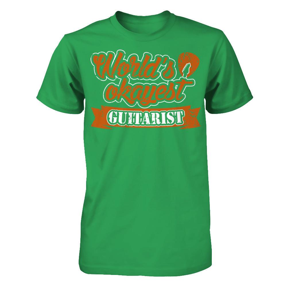 World's Okayest Guitarist Next Level - Unisex Fitted Tee Kelly Green