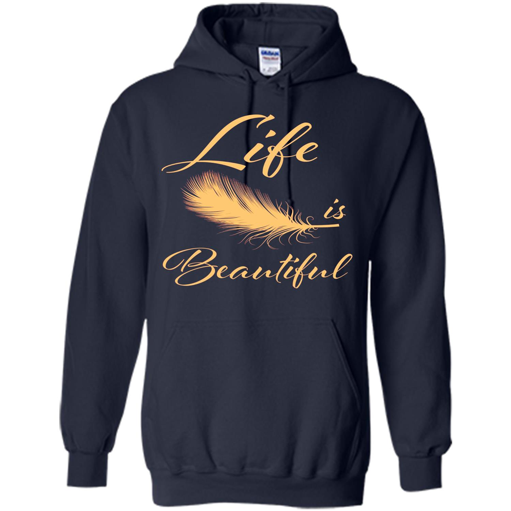 Beautiful Life Wing T-shirt Life Is Beautiful Navy