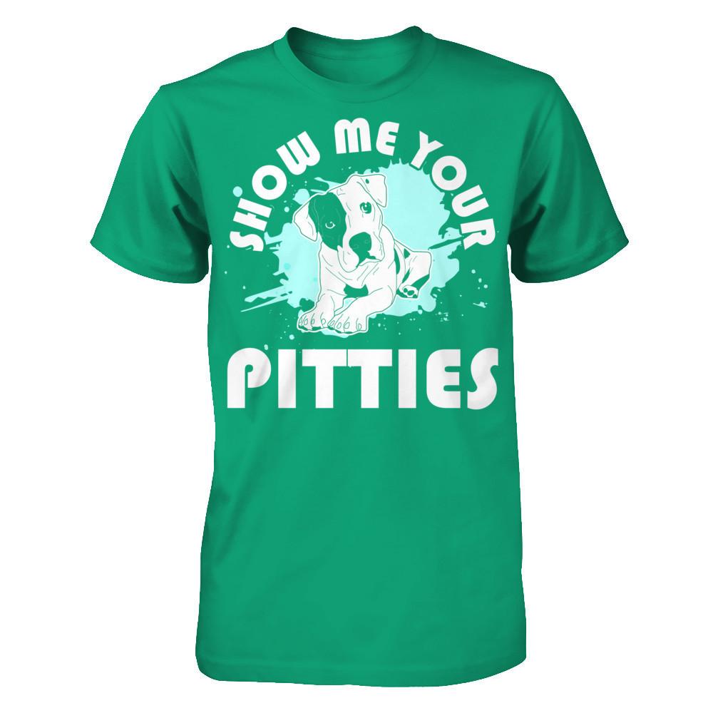 Show Me Your Pitties T-shirt Gildan - Short Sleeve Tee Kelly Green