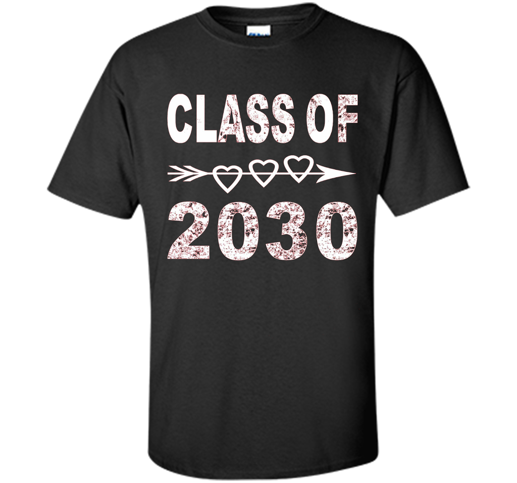 Kindergarten T-shirt Class Of 2030 Kindergarten Style T-shirt Black