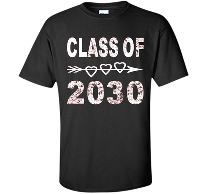 Kindergarten T-shirt Class Of 2030 Kindergarten Style T-shirt Black