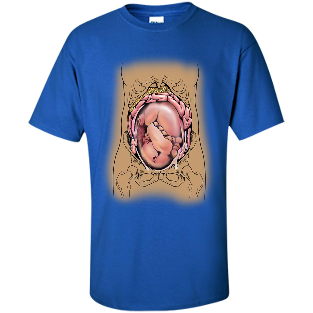 Anatomy T-shirt Fetus In Utero Royal