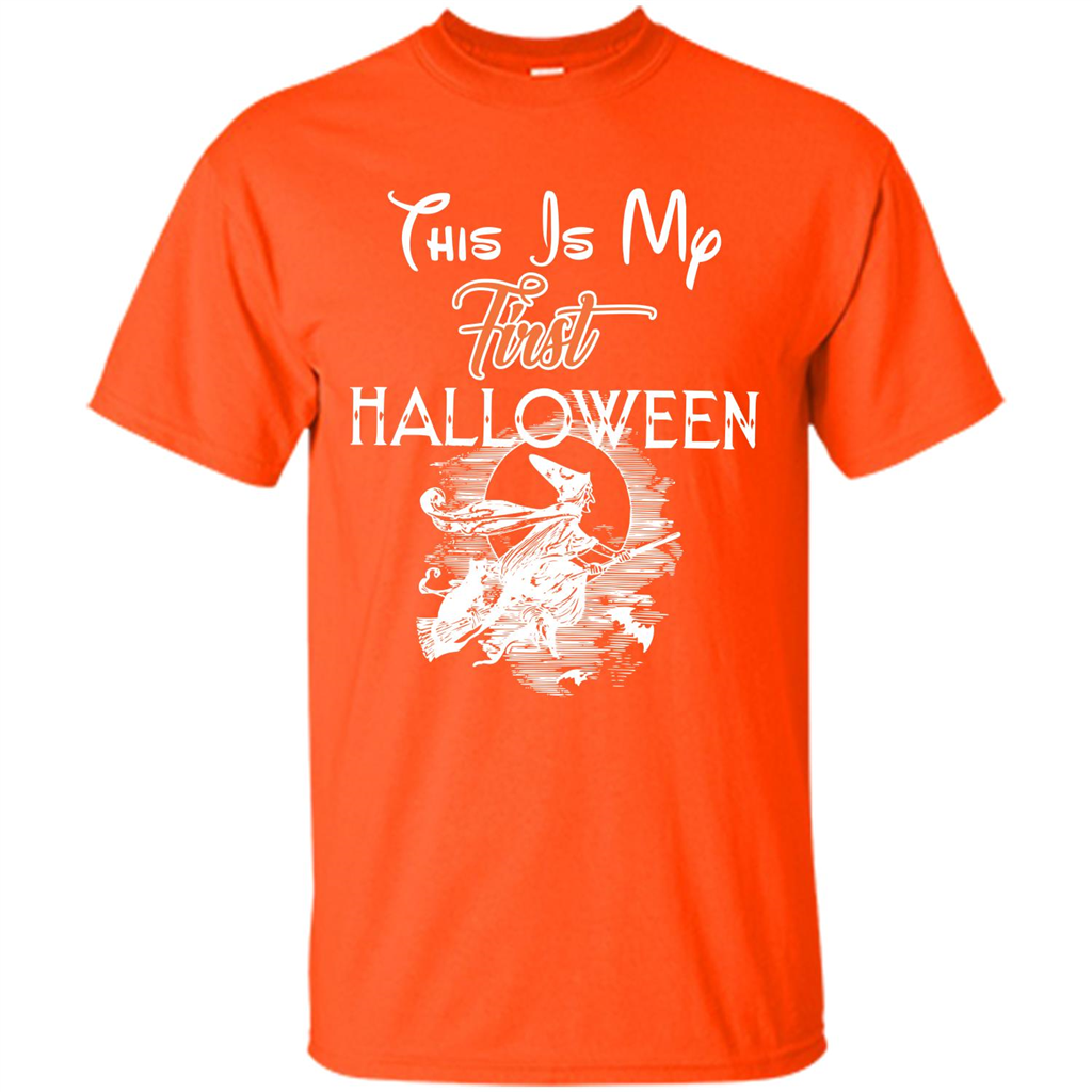 Halloween T-shirt This Is My First Halloween Orange