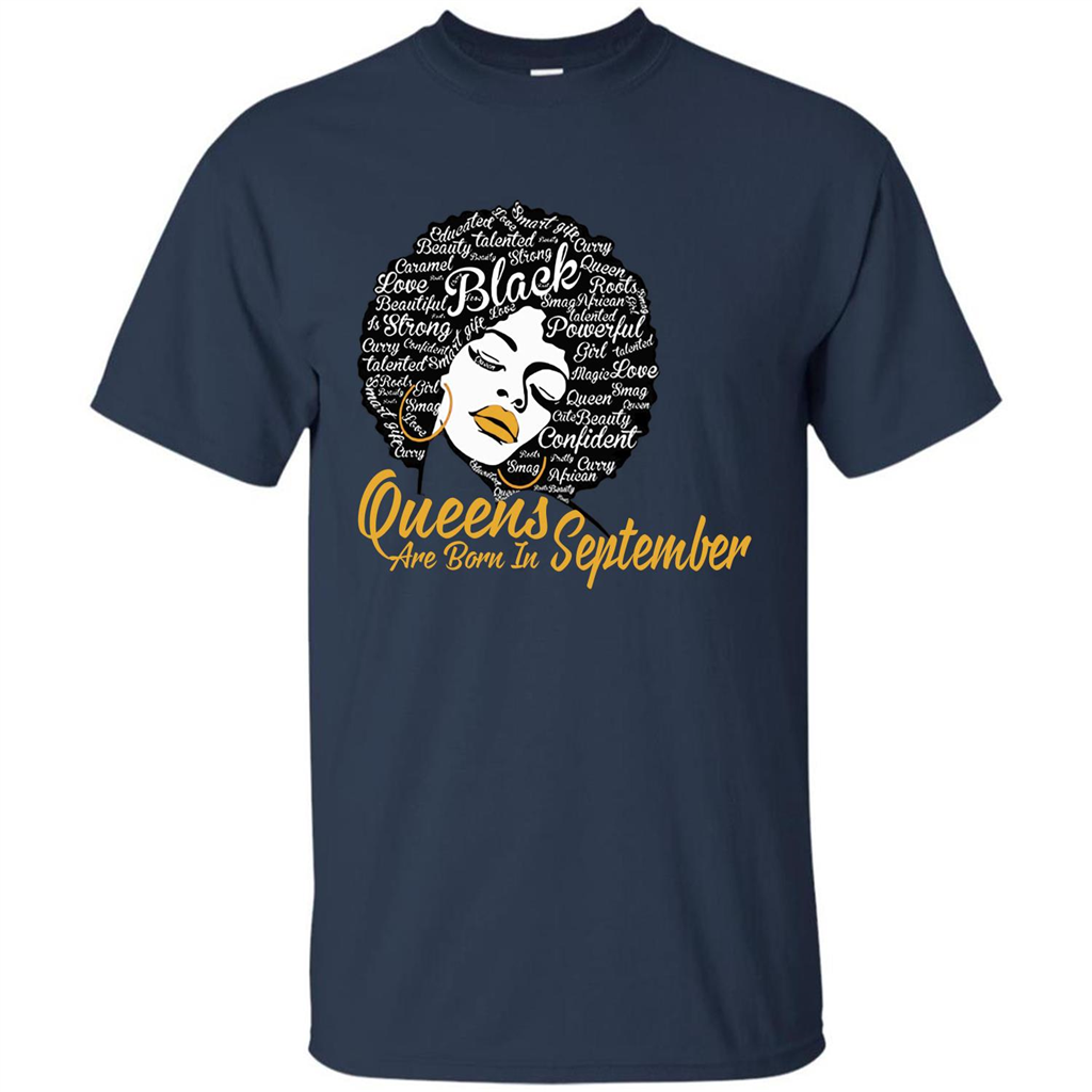 Queen Are Born In September T-shirt Navy