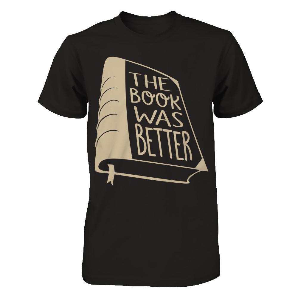 The Book Was Better Next Level - Unisex Fitted Tee Black