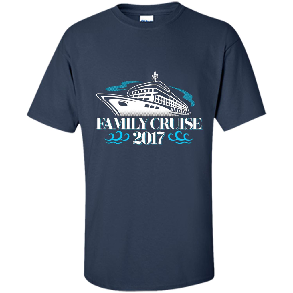 Family Cruise 2017 Vacation T-shirt Navy