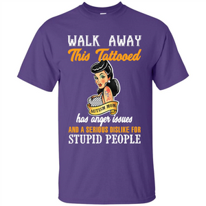 Autism Awareness T-shirt Walk Away This Tattooed