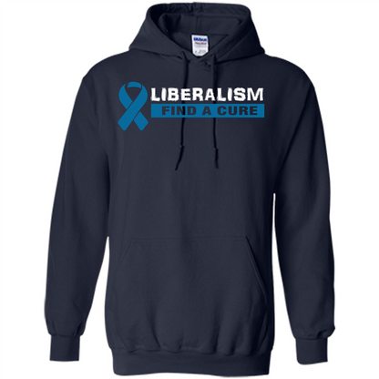 Cancer Awareness T-shirt Liberalism Find A Cure T-shirt Navy