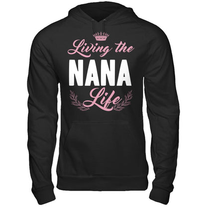 Living The Nana Life Gildan - Pullover Hoodie Black