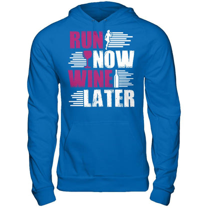Run Now, Wine Later Gildan - Pullover Hoodie Royal
