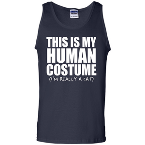 This Is My Human Costume I'm Really A Cat Halloween T-Shirt