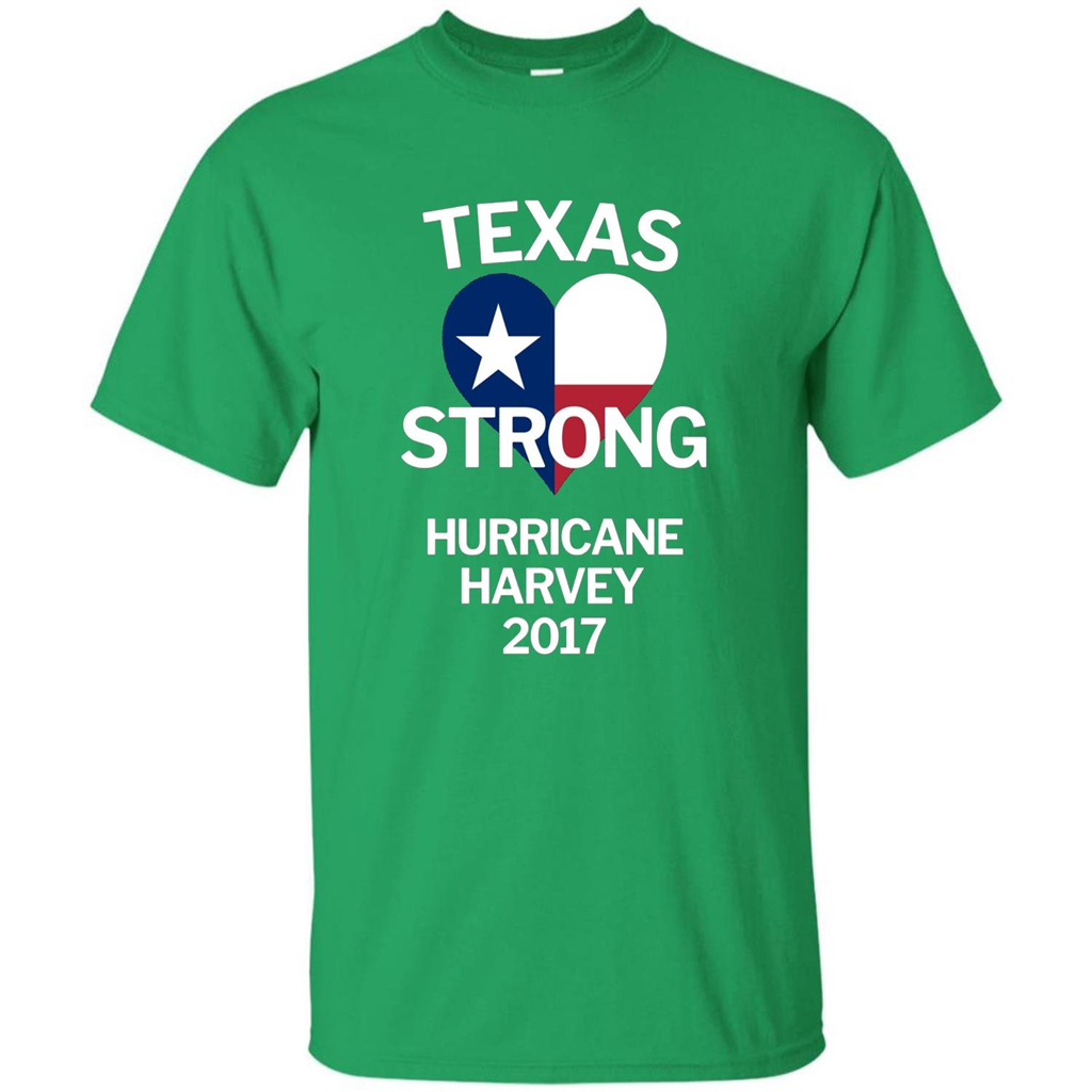 Texas Strong Hurricane Harvey 2017 T-shirt Irish Green