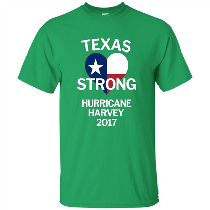 Texas Strong Hurricane Harvey 2017 T-shirt Irish Green
