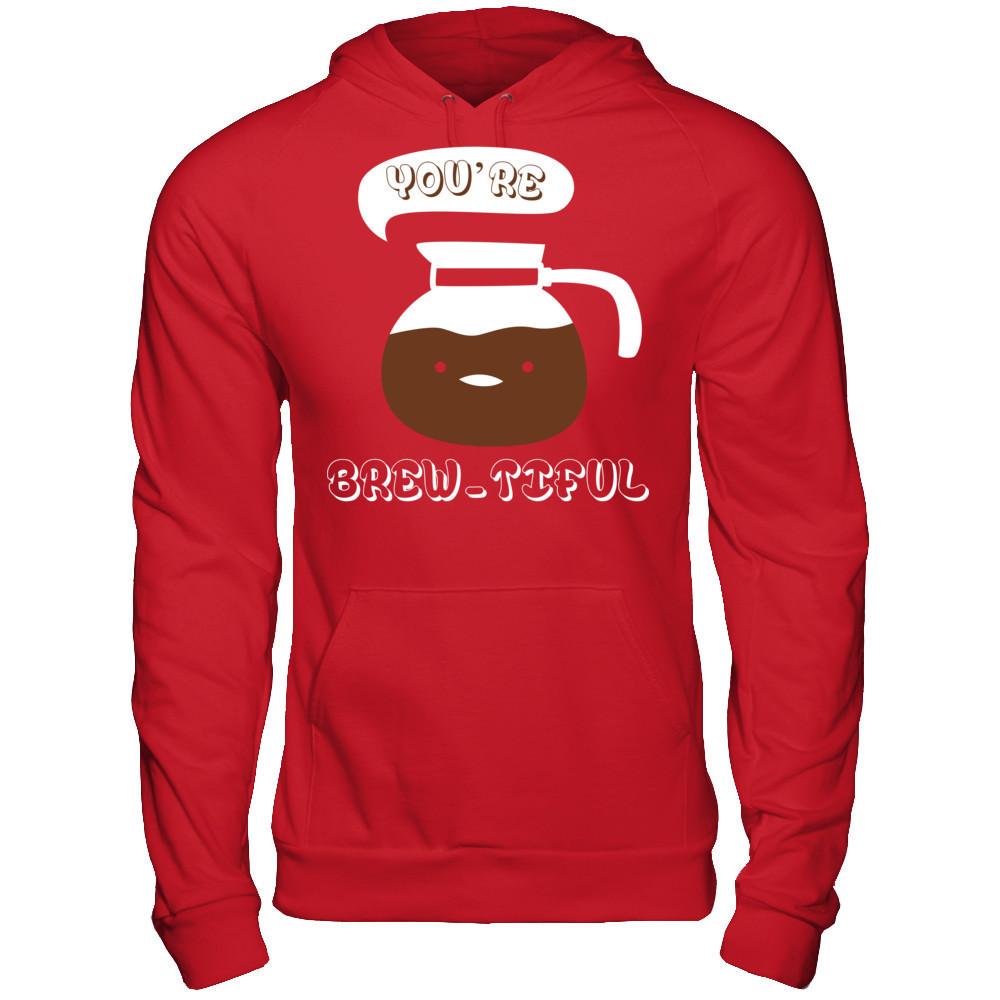 You're Brew-tiful Gildan - Pullover Hoodie Red