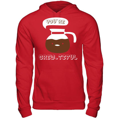 You're Brew-tiful Gildan - Pullover Hoodie Red
