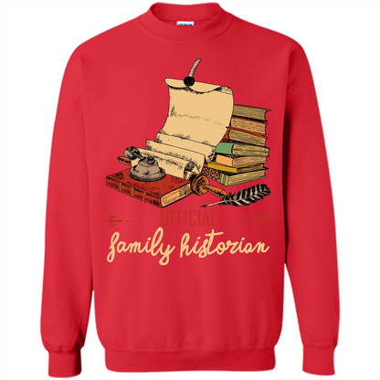 Family T-shirt Official Family Historian Red