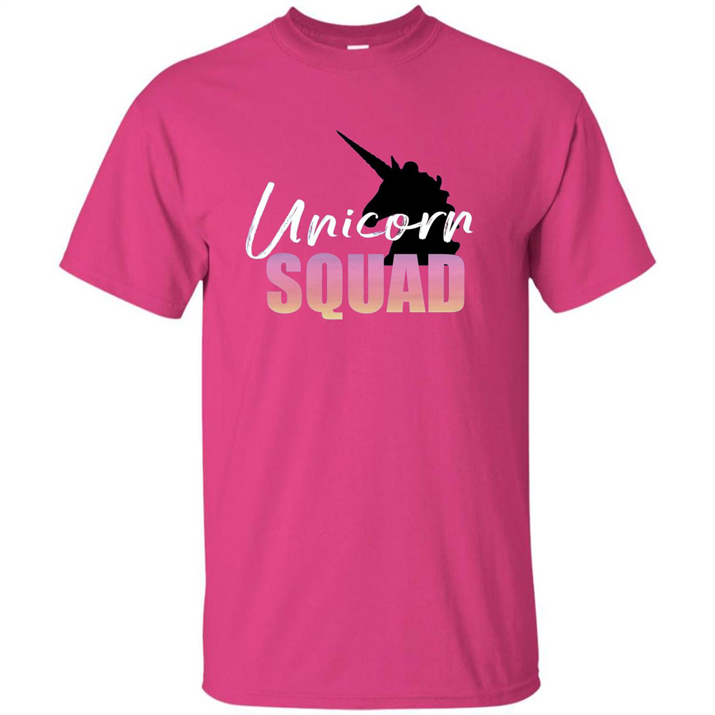 Unicorn Squad Rainbow Unicorns T-Shirt Heliconia