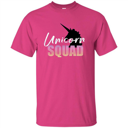 Unicorn Squad Rainbow Unicorns T-Shirt Heliconia