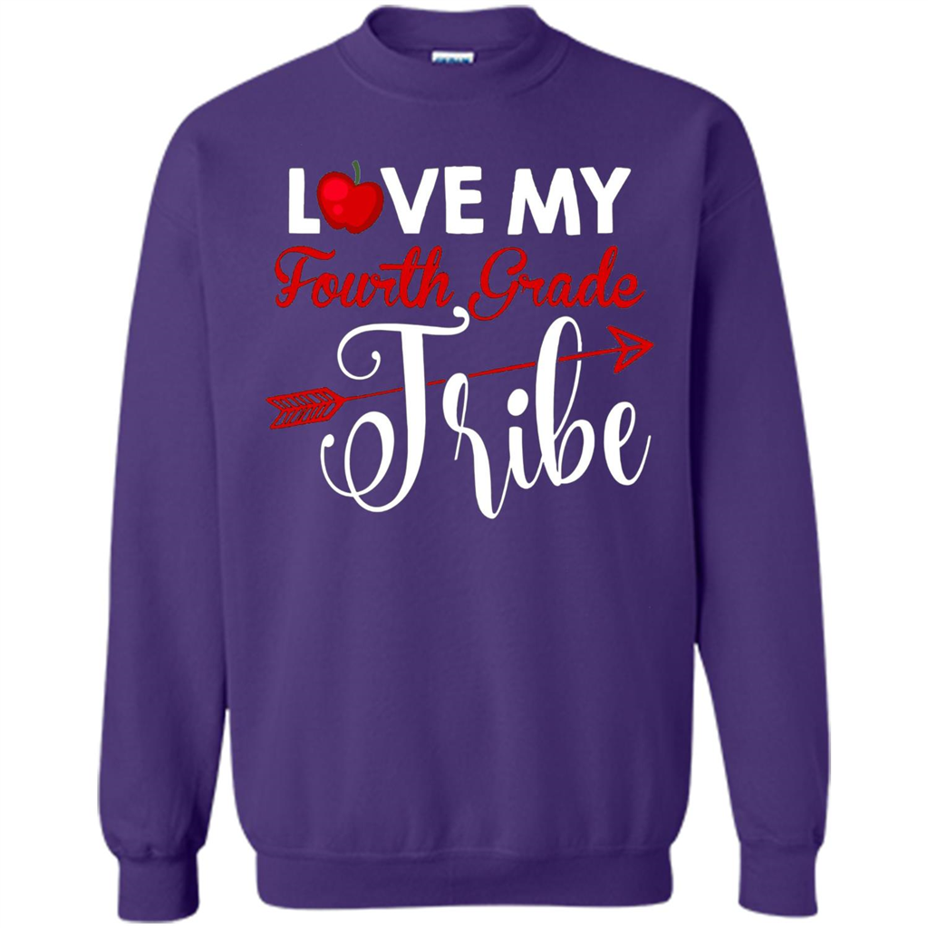 Love My Fourth Grade Tribe T-shirt School Day T-shirt Orange