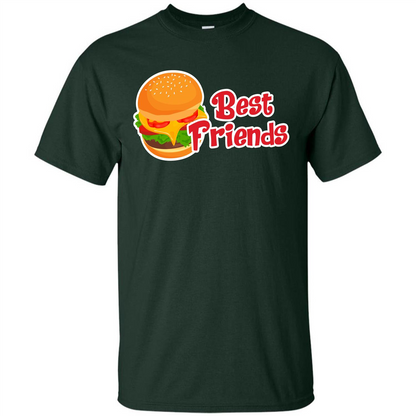Hamburger T-shirt Best Friends T-shirt Forest Green