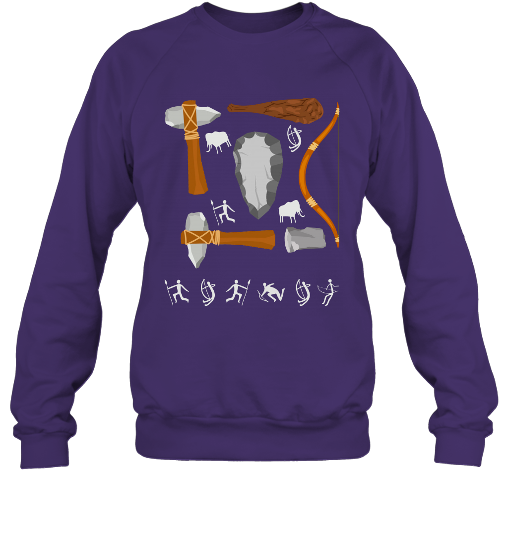 Bow And Arrows Hammer And Stone Shirt Sweatshirt Sweatshirt Purple