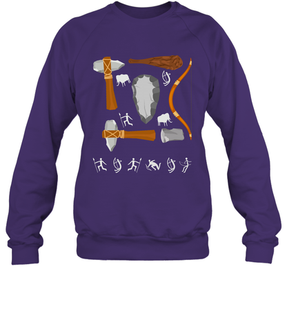 Bow And Arrows Hammer And Stone Shirt Sweatshirt Sweatshirt Purple