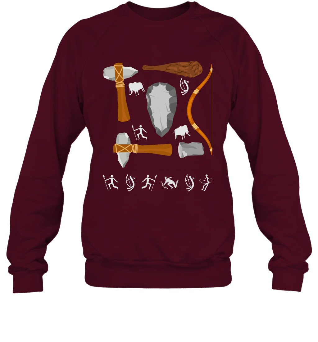 Bow And Arrows Hammer And Stone Shirt Sweatshirt Sweatshirt Maroon