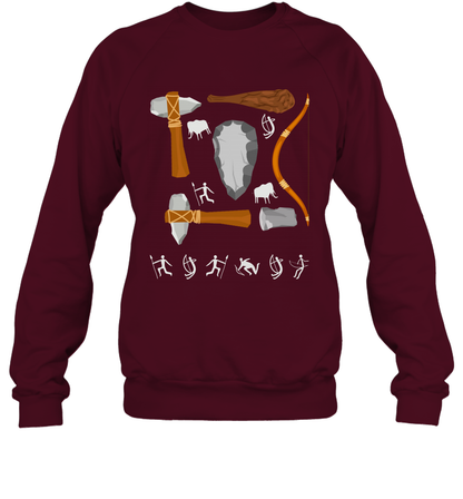 Bow And Arrows Hammer And Stone Shirt Sweatshirt Sweatshirt Maroon