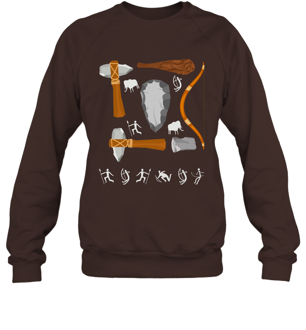 Bow And Arrows Hammer And Stone Shirt Sweatshirt Sweatshirt Dark Chocolate