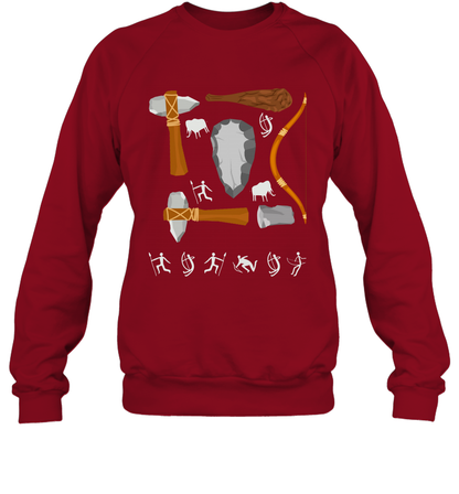 Bow And Arrows Hammer And Stone Shirt Sweatshirt Sweatshirt Cardinal Red