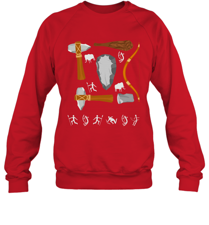 Bow And Arrows Hammer And Stone Shirt Sweatshirt Sweatshirt Red