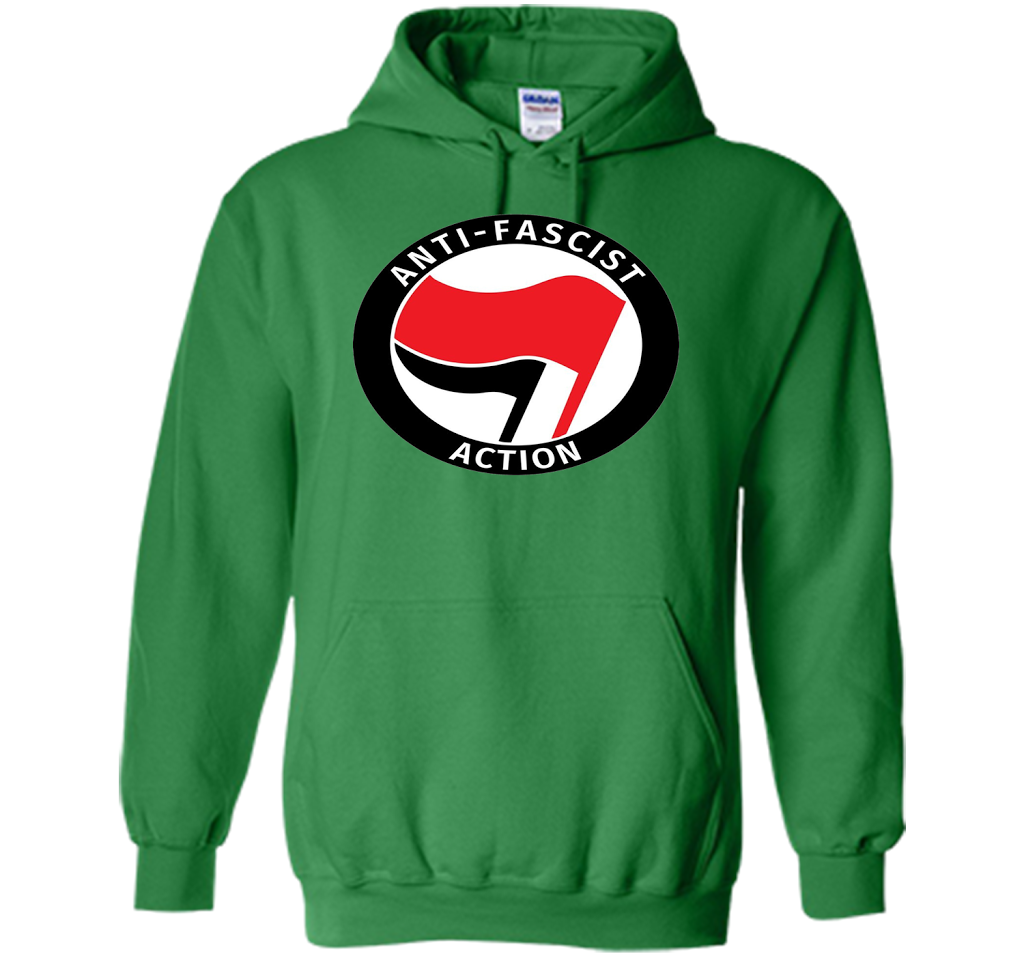 Antifa Logo Antifa Flag Anti Fascist T-shirt Irish Green