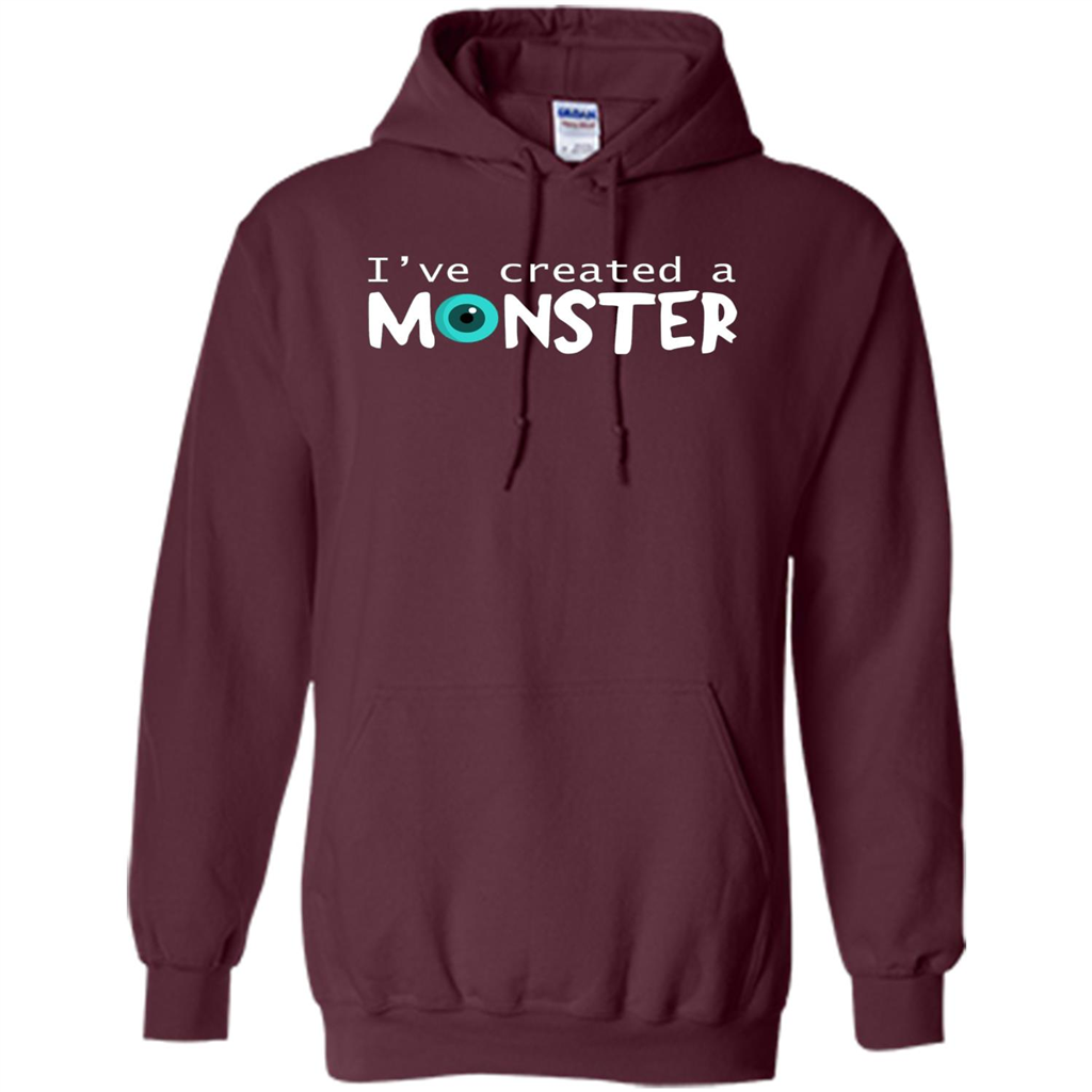 Daddy Son Matching T-shirt I Created A Monster Maroon