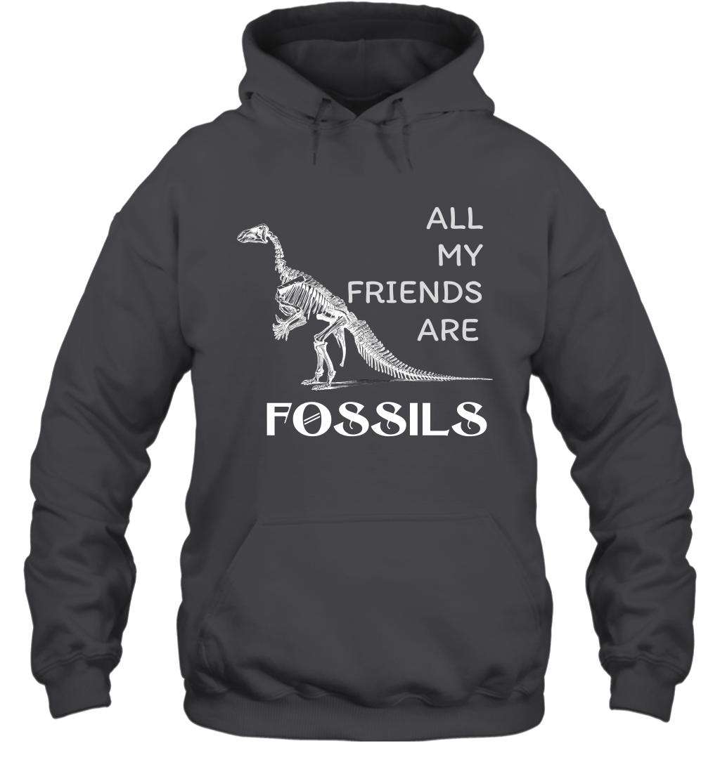 All My Friends Are Fossils Shirt Hoodie Dark Heather