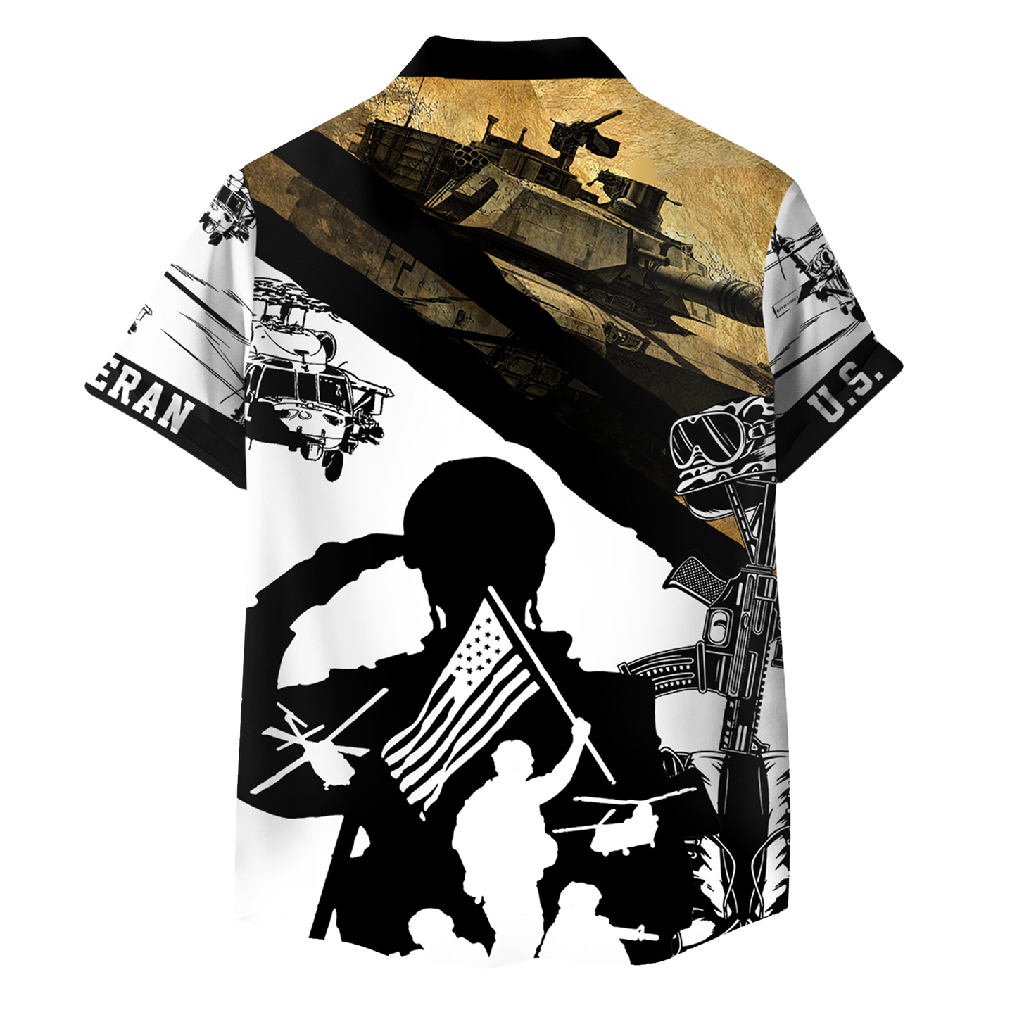 US Army Veteran T-shirt Zip Hoodie Hawaiian shirt