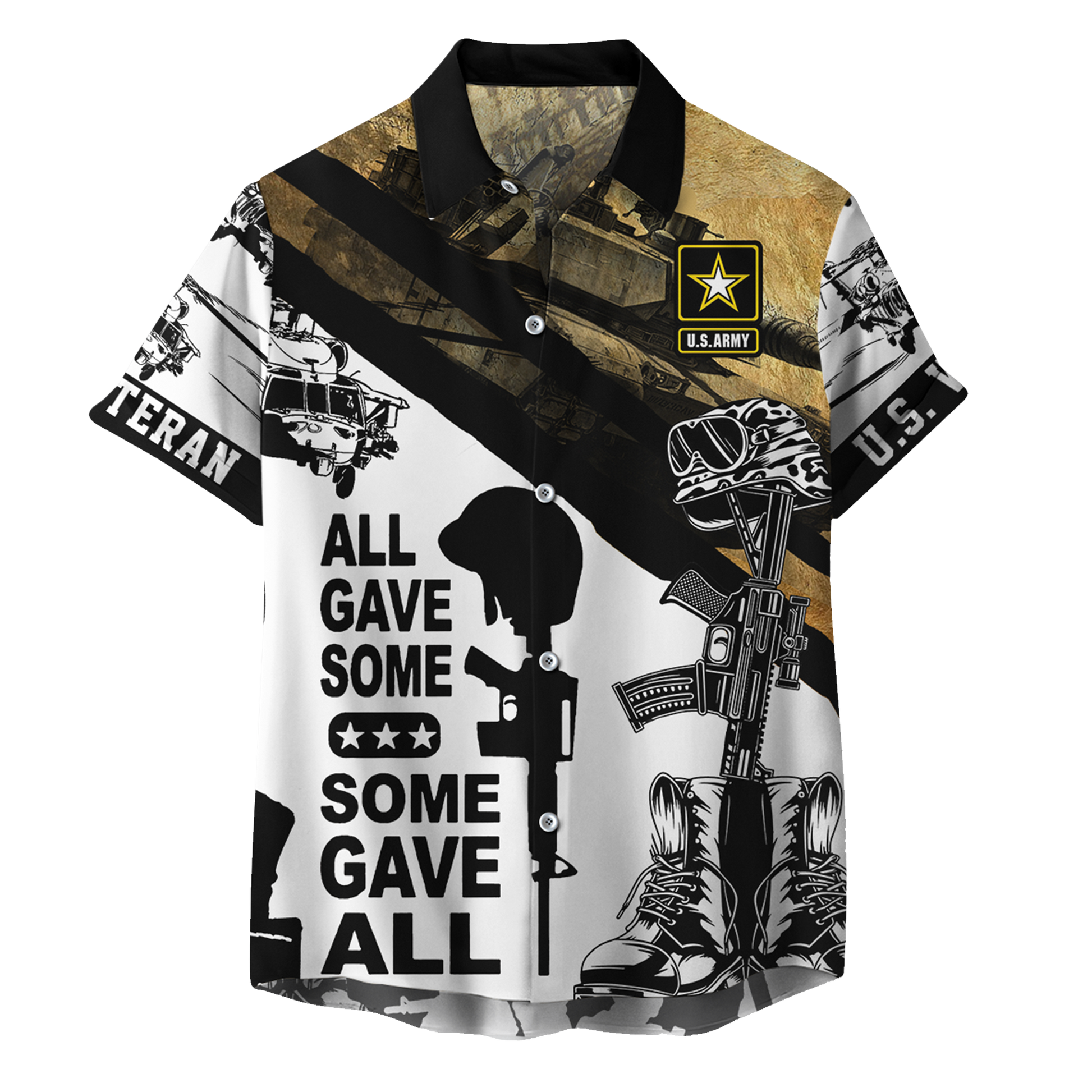 US Army Veteran T-shirt Zip Hoodie Hawaiian shirt