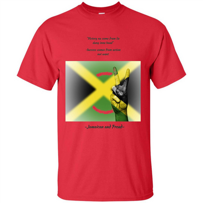 Jamaican Pride T-shirt Jamaican And Proud Red