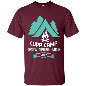 Camping T-shirt Cupp Camp Grateful - Thankful - Blessed 2017